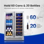 Yeego 24" Dual Zone Wine and Beverage Cooler