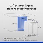 Yeego 24" Dual Zone Wine and Beverage Cooler