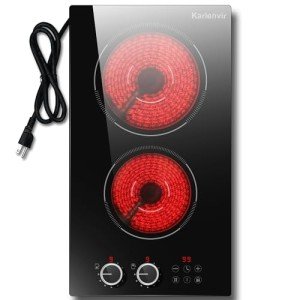 2-Burner Electric Cooktop with Touch Control