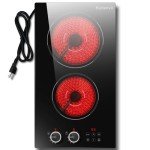 2-Burner Electric Cooktop with Touch Control
