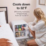 Cooluli Curve 1.7 cu ft Mini Fridge - White