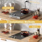 2-Burner Electric Cooktop with Touch Control