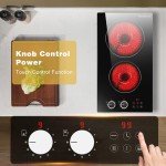 2-Burner Electric Cooktop with Touch Control