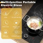 2-Burner Electric Cooktop with Touch Control