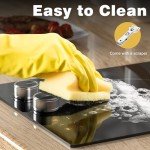 2-Burner Electric Cooktop with Touch Control