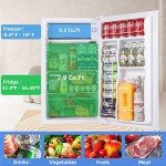 BANGSON 3.2 Cu.Ft Mini Fridge with Freezer