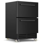 Velieta 24 Inch Dual Drawer Outdoor Beverage Fridge