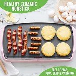 GreenLife 20” Electric Griddle with Easy Clean Features