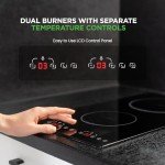 Nutrichef 1800W Double Induction Cooktop Burner