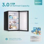 EUHOMY 3.0 Cu Ft Compact Upright Freezer