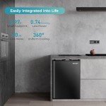 EUHOMY 3.0 Cu Ft Compact Upright Freezer