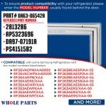 Replacement French Door Seal Gasket for Samsung Refrigerators