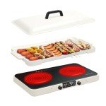 ONNASE Double Induction Cooktop 2 Burner with Griddle