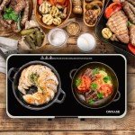 ONNASE Double Induction Cooktop 2 Burner with Griddle
