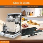 ONNASE Double Induction Cooktop 2 Burner with Griddle
