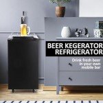 TROPOW Single Tap Kegerator - Full Size Draft Beer Dispenser