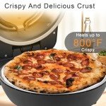 12-Inch Indoor Portable Pizza Oven with Dual Control