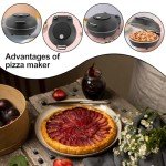 12-Inch Indoor Portable Pizza Oven with Dual Control