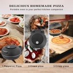 12-Inch Indoor Portable Pizza Oven with Dual Control