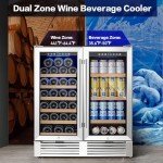 BODEGA 30 Inch Dual Zone Wine & Beverage Cooler
