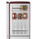 iio Retro 7 Cu Ft Bottom Freezer Refrigerator - Red