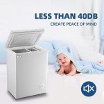Compact 3.5 Cu.Ft Chest Freezer with Adjustable Thermostat