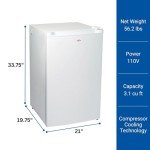 Koolatron 3.1 Cu Ft Compact Upright Freezer