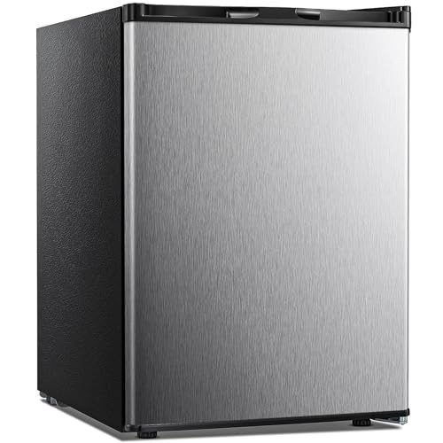 Kismile 2.1 Cu.ft Stainless Steel Mini Freezer
