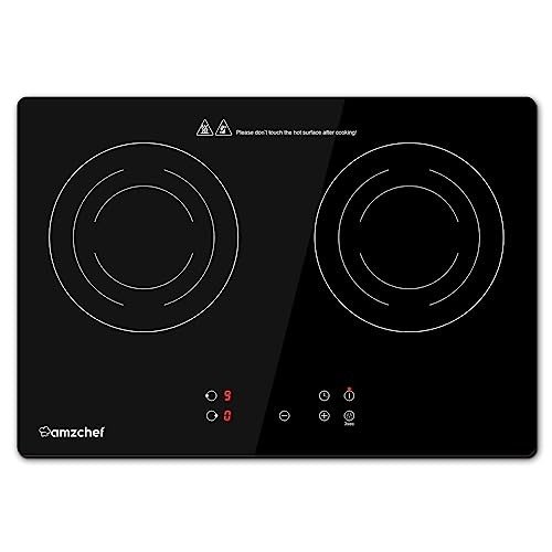 AMZCHEF Double Induction Cooktop with 2 Burners
