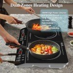 Portable Double Induction Cooktop with Timer & Control