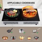 AMZCHEF Double Induction Cooktop with 2 Burners