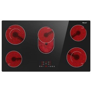 36-Inch Electric Cooktop with 5 Burners