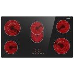 36-Inch Electric Cooktop with 5 Burners