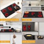 36-Inch Electric Cooktop with 5 Burners