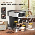 LERTIN 20 Bar Espresso Machine with Milk Frother