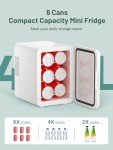 KEENSTAR 4L Portable Mini Fridge for Essentials