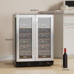 Luztolent Dual Zone 34-Bottle Wine Cooler