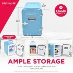 Frigidaire Retro 9-Can Mini Personal Fridge - Blue