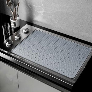 Silicone Stove Top Protector Mat - 28"x20" Gray