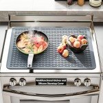Silicone Stove Top Protector Mat - 28"x20" Gray