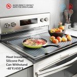 Silicone Stove Top Protector Mat - 28"x20" Gray