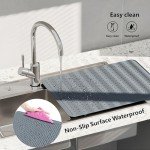 Silicone Stove Top Protector Mat - 28"x20" Gray
