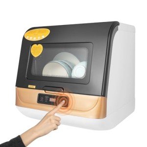 Compact Portable Dishwasher with Water Tank & 3 Programs
