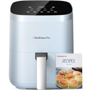 Beelicious® 4QT Smart Compact Air Fryer, Cyan