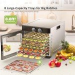 Septree Large 8-Tray Food Dehydrator for All Foods