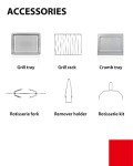 TOSHIBA 34QT Hot Air Convection Toaster Oven