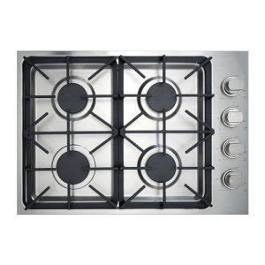 30" Stainless Steel Gas Cooktop with 4 Burners