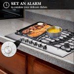 Trifecte 30" Stainless Steel Dual Fuel Gas Cooktop