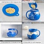 Ecolution Micro-Pop Microwave Popcorn Popper, Blue