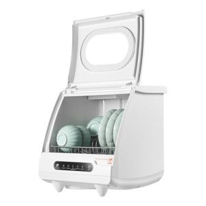 Compact Portable Countertop Dishwasher with Deep Cleaning